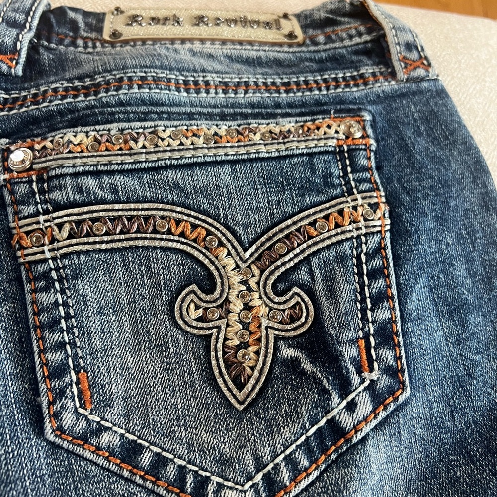 Rock Revival Blue Jean Shorts Classic Denim Style